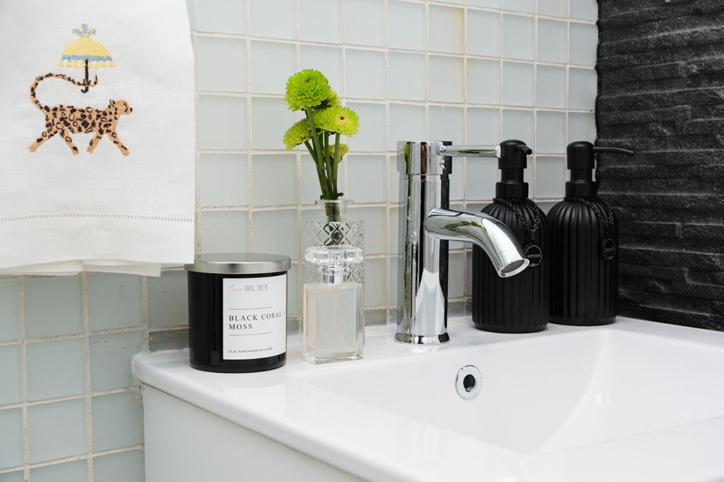 Black Coral Guest Bathroom Set