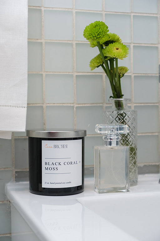 Black Coral Guest Bathroom Set